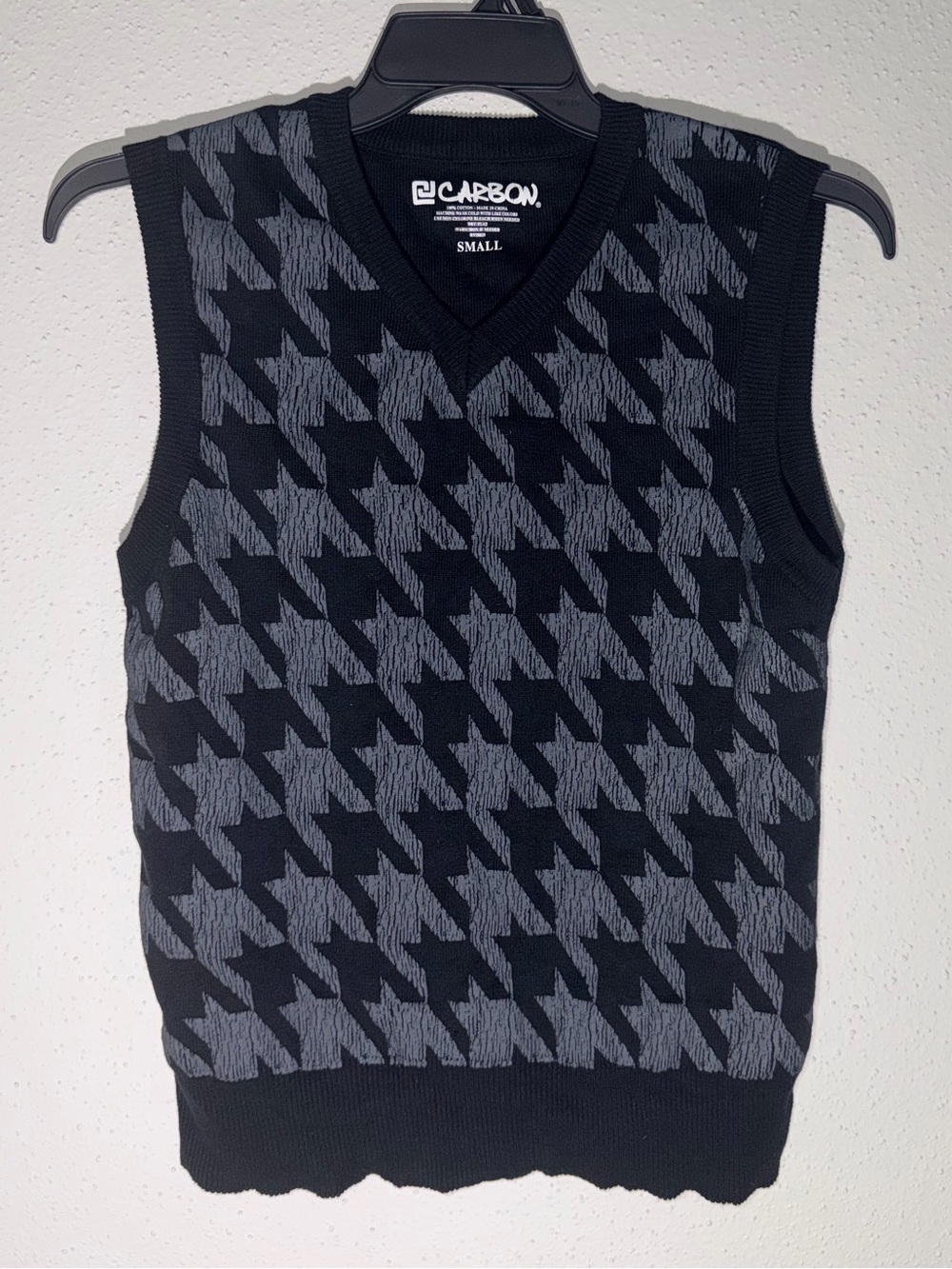 Carbon Casual Vest Men’s Size Small Black